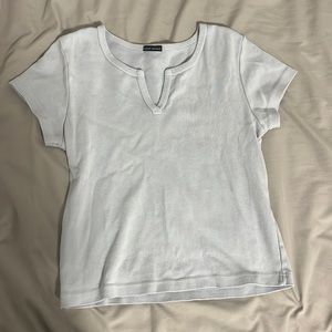 EUC baby blue brandy melville crop top